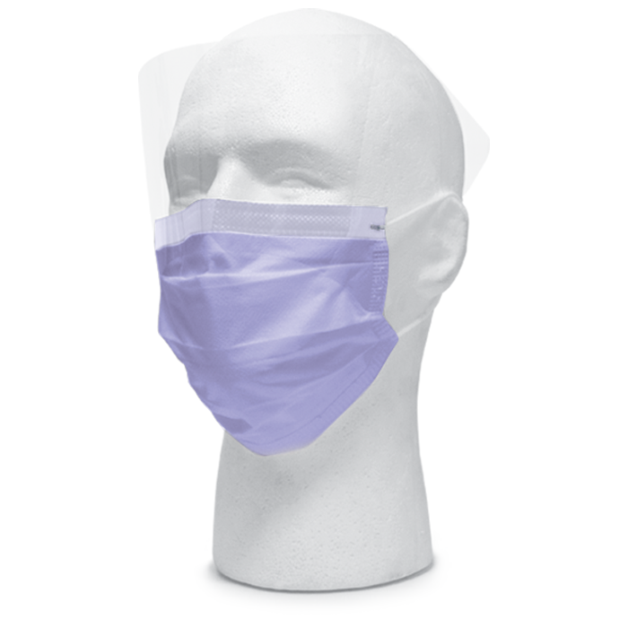 maxill Plus Masks with Anti-fog Visor - Lavender
