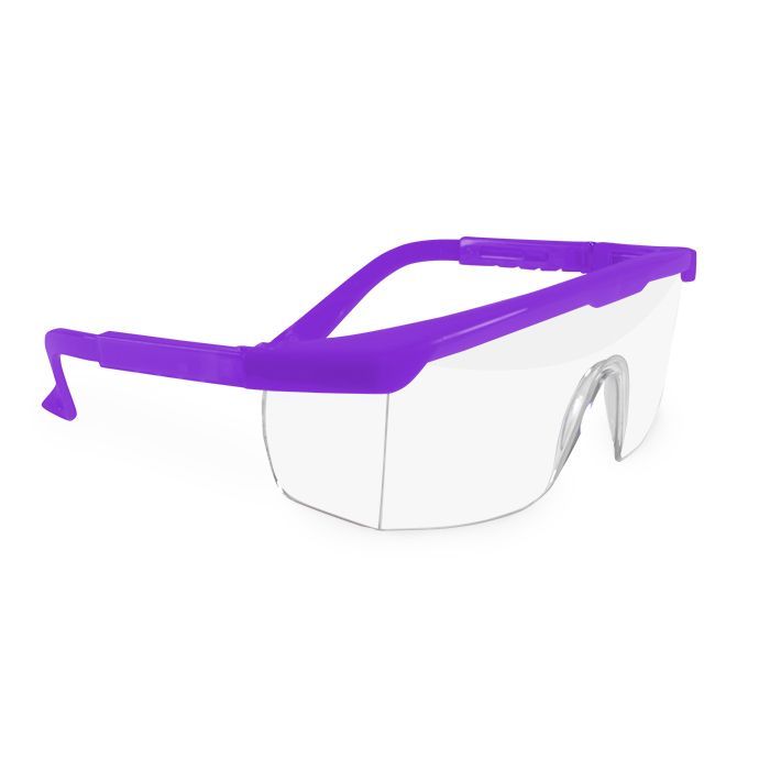 maxill Frames - Adult 275 - Purple with Clear Lenses