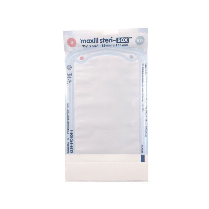 3.5" x 5.25" maxill steri-sox Self Sealing Sterilization Pouches