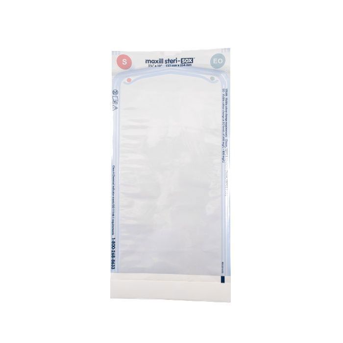 5.25" x 10" maxill steri-sox Self Sealing Sterilization Pouches