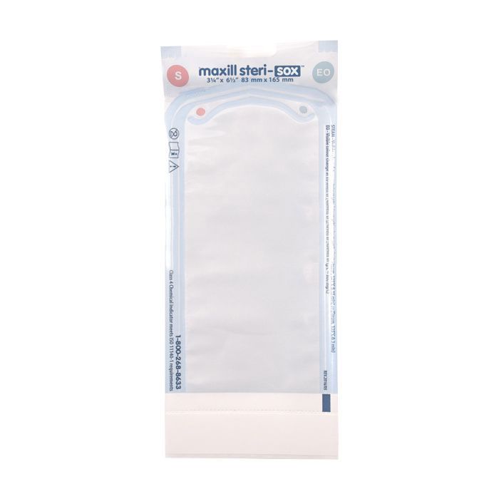 3.25" x 6.5" maxill steri-sox Self Sealing Sterilization Pouches 
