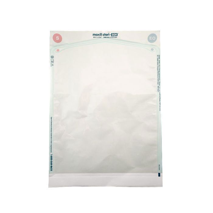 9.75" x 12.75" maxill steri-sox Self Sealing Sterilization Pouches