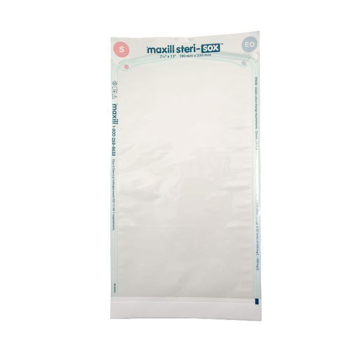 7.5" x 13" maxill steri-sox Self Sealing Sterilization Pouches