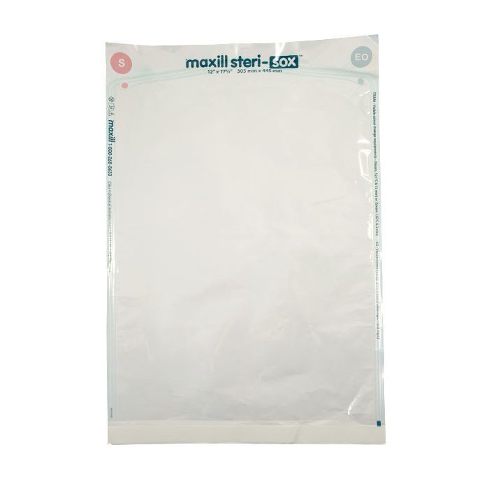 12" x 17.5" maxill steri-sox Self Sealing Sterilization Pouches