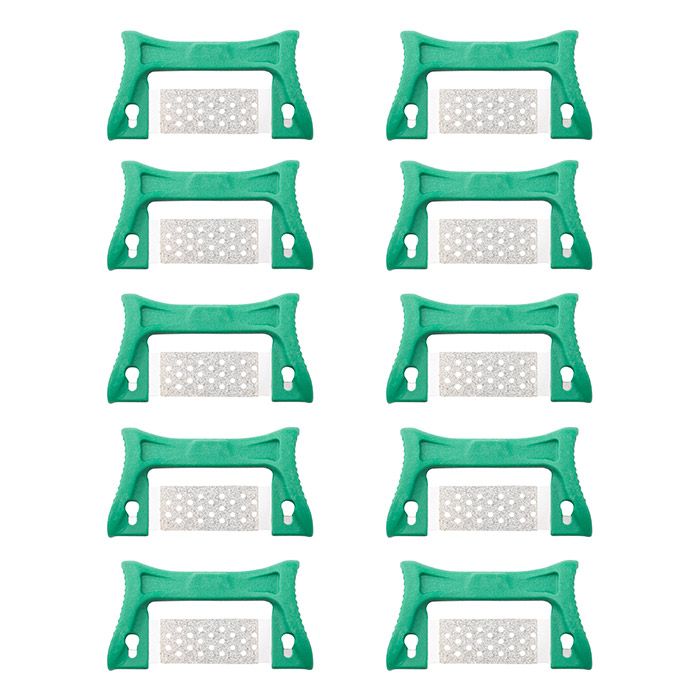 maxill xacto stripz shortz Interproximal Reduction Strips - GREEN | COARSE