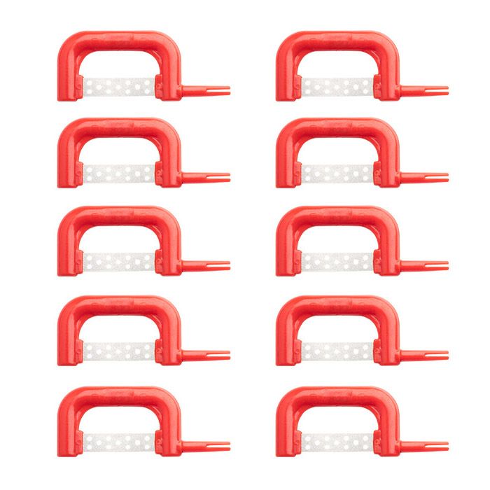 maxill xacto stripz sawz Interproximal Reduction Strips - LEFT-SIDED - RED | FINE