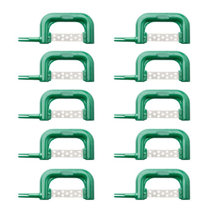 maxill xacto stripz sawz Interproximal Reduction Strips - DOUBLE-SIDED - GREEN | COARSE