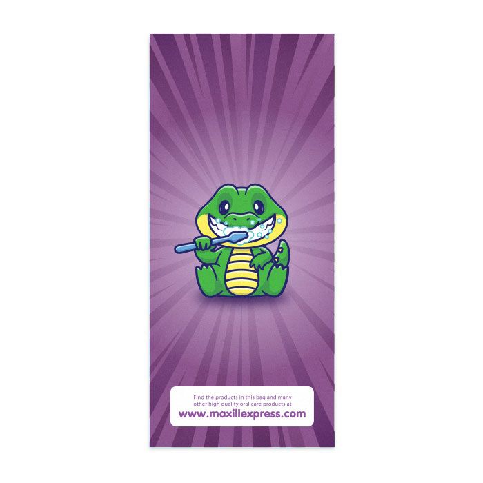 Paper Loot Bag - Alligator Brushing Teeth