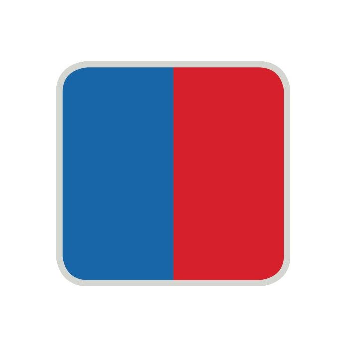 Pro-Form Mouthguard Laminates - 2 Colour-Square-Blue/Red