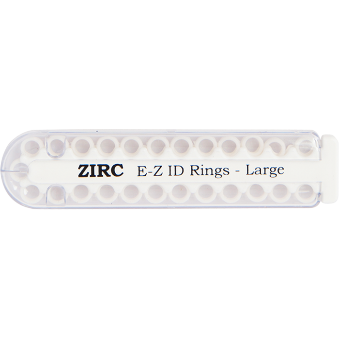 E-Z ID Rings - Large (6.35mm - 9.525mm)-White (A)