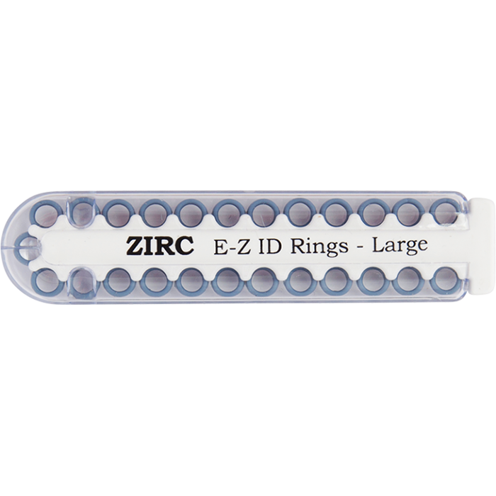 E-Z ID Rings - Large (6.35mm - 9.525mm)-Blue (B)