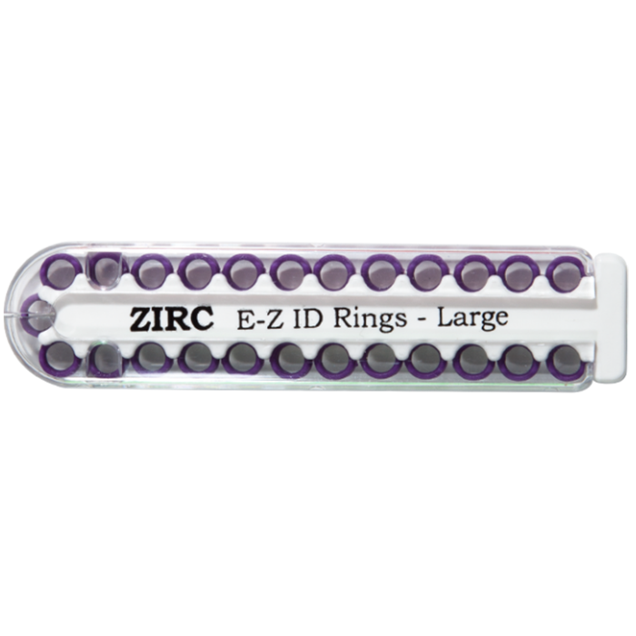 E-Z ID Rings - Large (6.35mm - 9.525mm)-Plum (E)