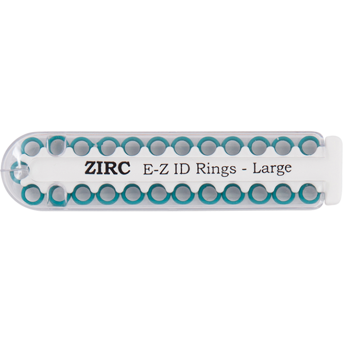 E-Z ID Rings - Large (6.35mm - 9.525mm)-Teal (J)