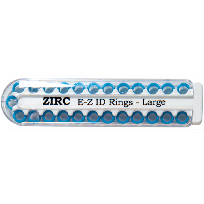 E-Z ID Rings - Large (6.35mm - 9.525mm)-Neon Blue (N)