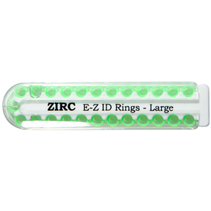 E-Z ID Rings - Large (6.35mm - 9.525mm)-Neon Green (P)