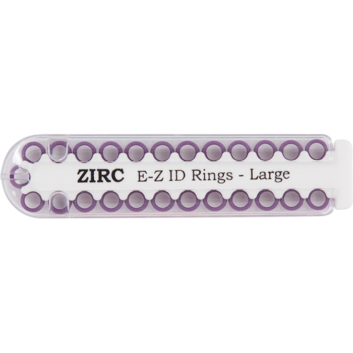 E-Z ID Rings - Large (6.35mm - 9.525mm)-Neon Purple (R)