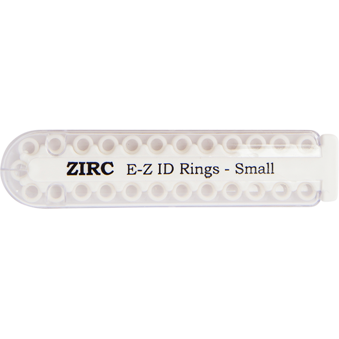E-Z ID Rings - Small (3.175mm - 6.35mm)-White (A)