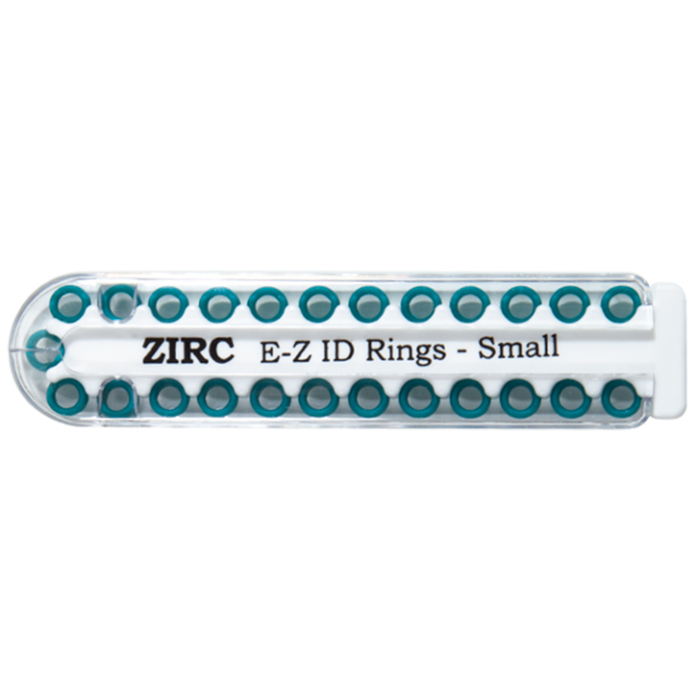E-Z ID Rings - Small (3.175mm - 6.35mm)-Teal (J)