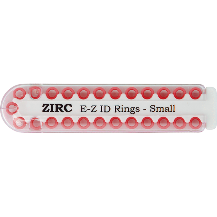 E-Z ID Rings - Small (3.175mm - 6.35mm)-Red (M)