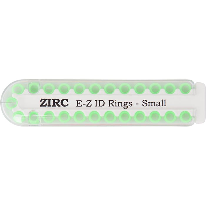 E-Z ID Rings - Small (3.175mm - 6.35mm)-Neon Green (P)
