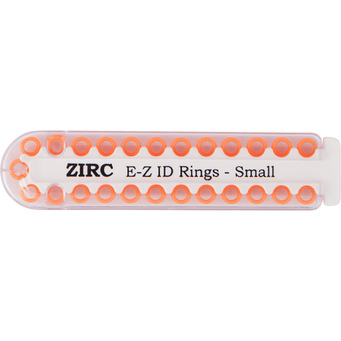 E-Z ID Rings - Small (3.175mm - 6.35mm)-Neon Orange (Q)