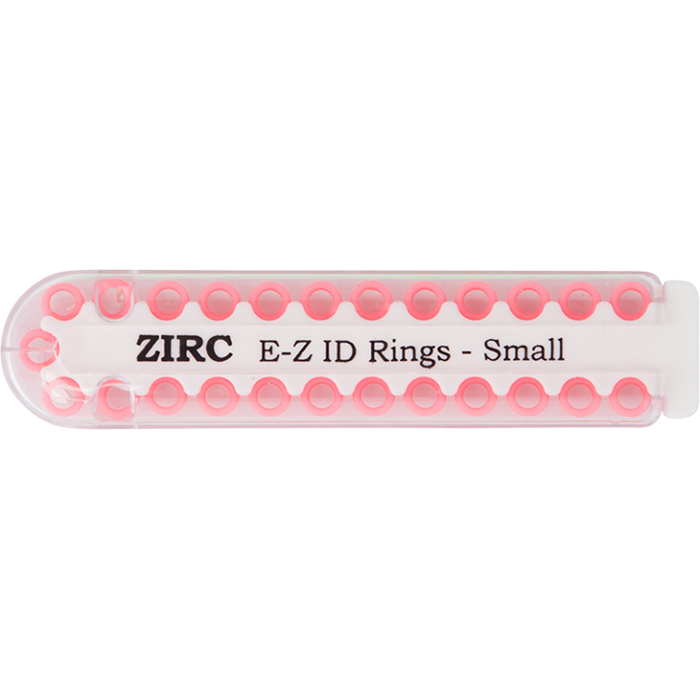 E-Z ID Rings - Small (3.175mm - 6.35mm)-Neon Pink (S)