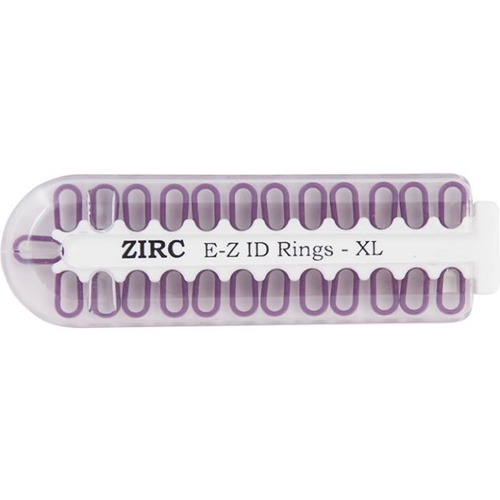 E-Z ID Rings - Extra Large (9.525mm - 12.7mm)-Plum (E)