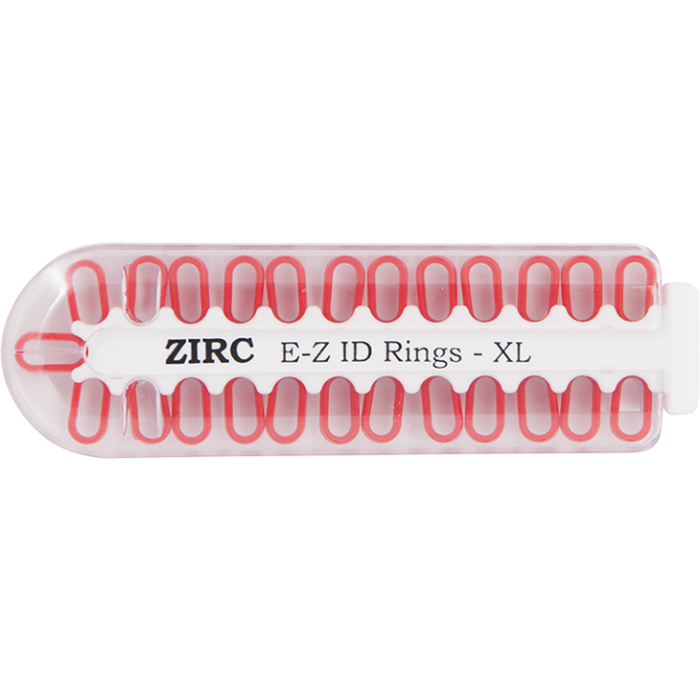 E-Z ID Rings - Extra Large (9.525mm - 12.7mm)-Red (M)