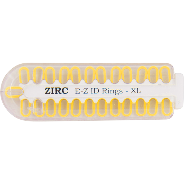 E-Z ID Rings - Extra Large (9.525mm - 12.7mm)-Neon Yellow (O)