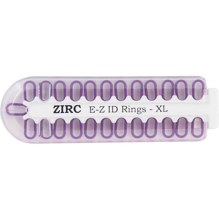 E-Z ID Rings - Extra Large (9.525mm - 12.7mm)-Neon Purple (R)