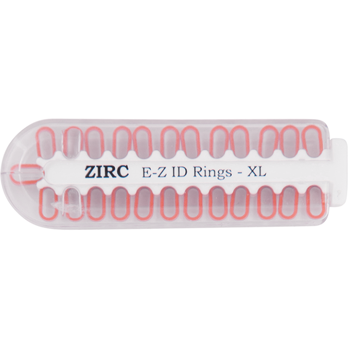 E-Z ID Rings - Extra Large (9.525mm - 12.7mm)-Neon Pink (S)