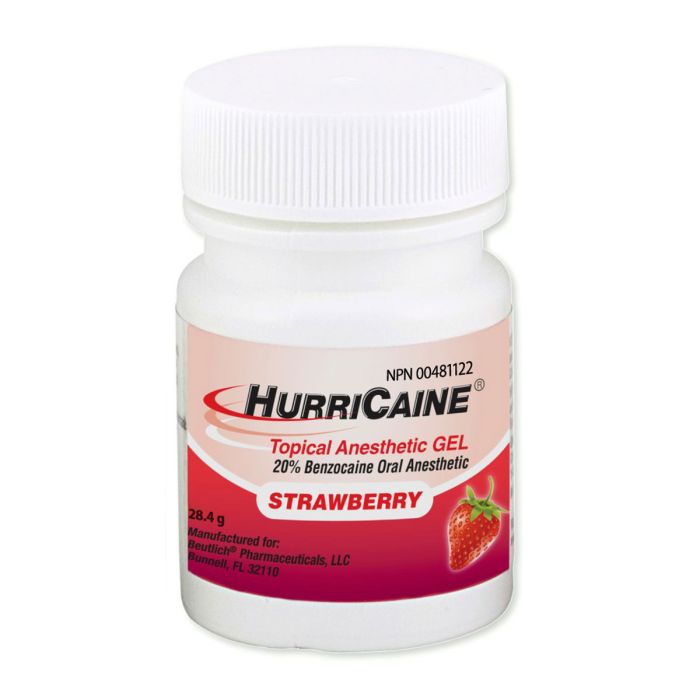 HurriCaine Topical Anesthetic Gel - Strawberry