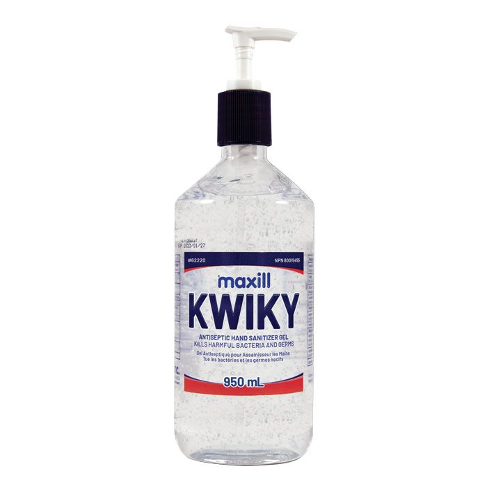 KWIKY Antiseptic Hand Sanitizer Gel - 950 mL Pump