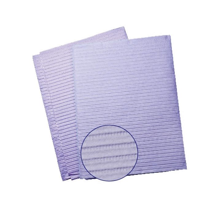 purple maxi-bibs plus patient bib.