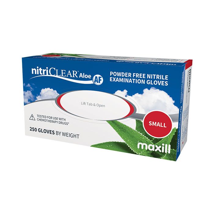 nitriCLEAR Aloe AF Nitrile Gloves - Small