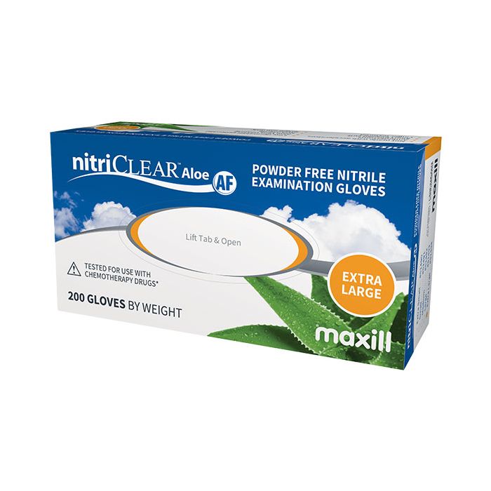 nitriCLEAR Aloe AF Nitrile Gloves - Extra Large