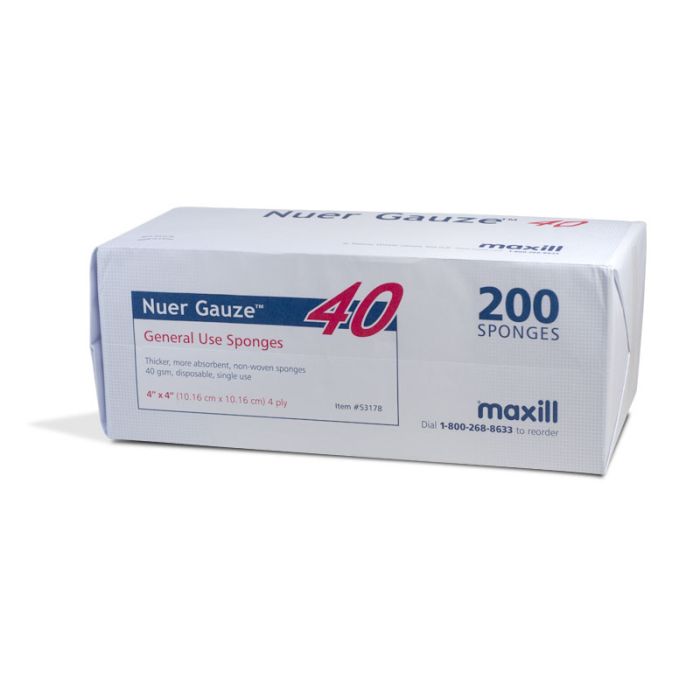 Nuer Gauze 4 ply Non-Woven Non-Sterile 4" x 4"