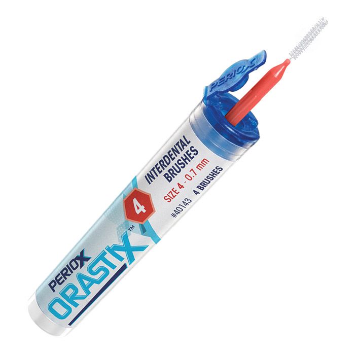 PerioX ORASTIX Interdental Brushes-Size 4 (0.7 mm) - Red
