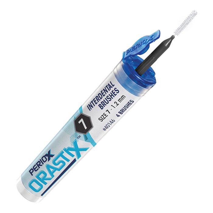PerioX ORASTIX Interdental Brushes-Size 7 (1.2 mm) - Black