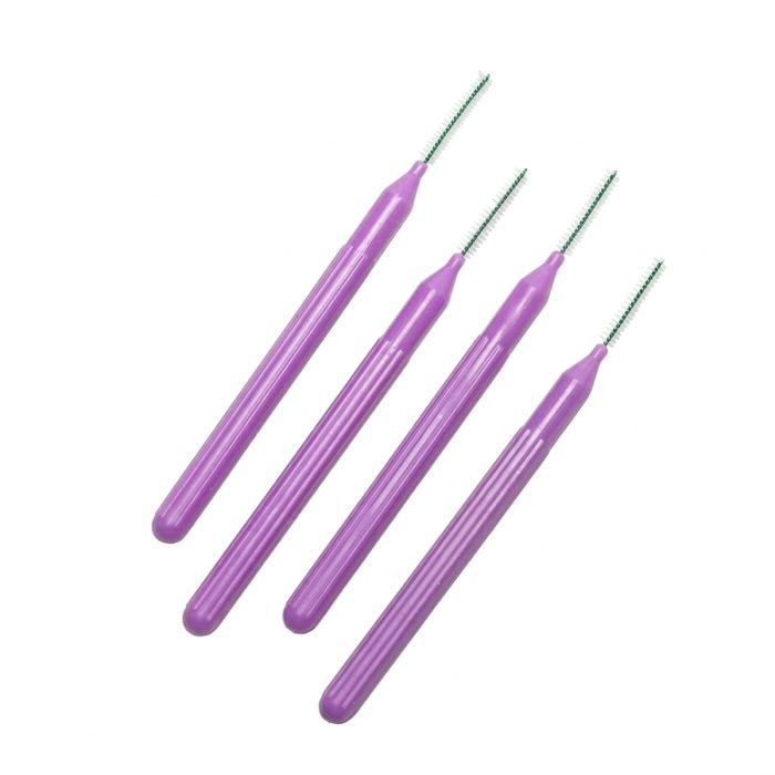 PerioX ORASTIX Interdental Brushes - 50 Pack Bag-Size 1 (0.5 mm) - Purple