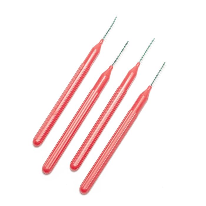 PerioX ORASTIX Interdental Brushes - 50 Pack Bag-Size 4 (0.7 mm) - Red