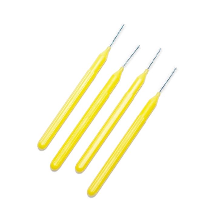 PerioX ORASTIX Interdental Brushes - 50 Pack Bag-Size 3 (0.6 mm) - Yellow