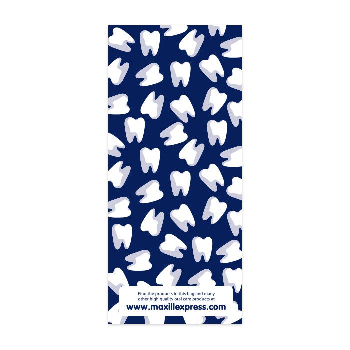 Slim paper loot bag with tooth pattern