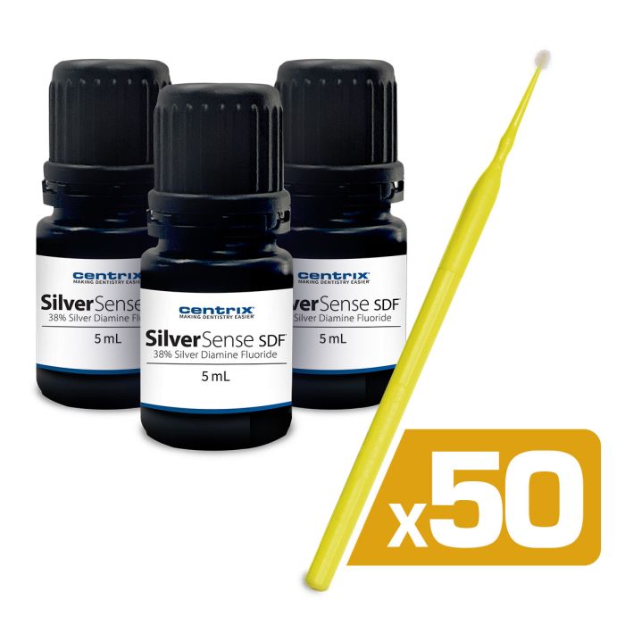 SilverSense SDF® Clinic Kit - 3 x 5 mL bottle, 50 x applicators