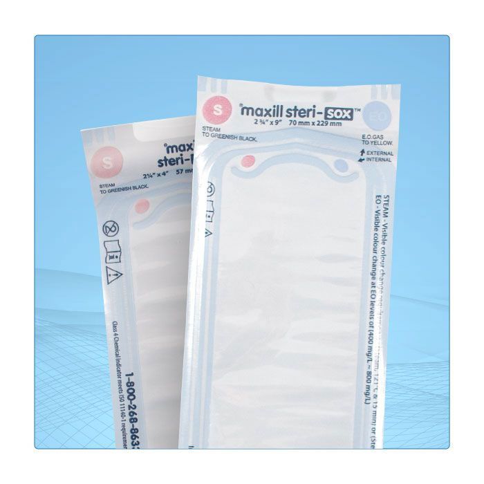 希少　Human Sterilization To-Day HSI 3.25 in x 12 in Sterilization Pouch 1124866 - Henry Schein Dental