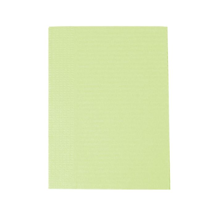 Lime green vivid disposable patient bib.
