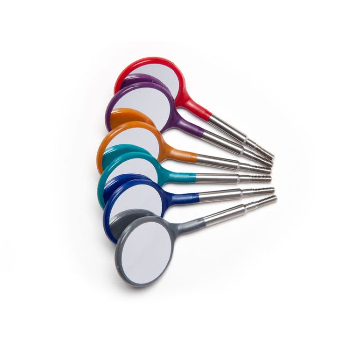 Zirc Crystal HD #5 Jewel Assorted Mouth Mirror (12pk)