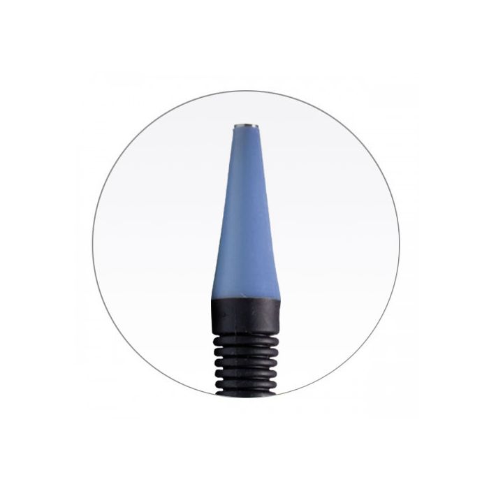 Zirc Soft Grip Mirror Handle - Cone Socket, Single End - Blue