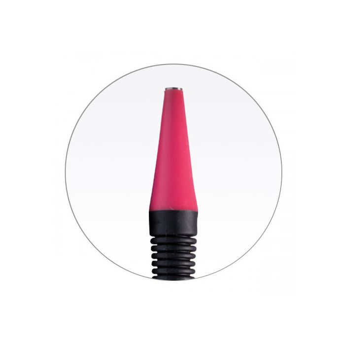 Zirc Soft Grip Mirror Handle - Cone Socket, Single End - Neon Pink