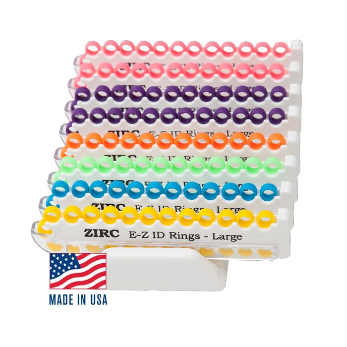 E-Z ID Rings Vibrant System - Large (6.35mm - 9.525mm)